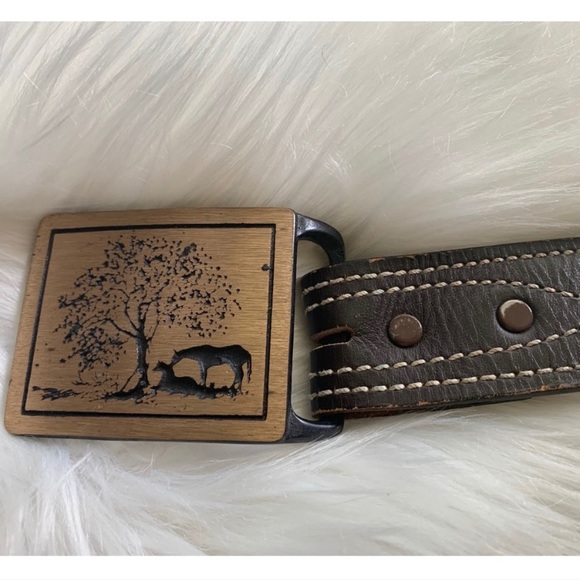 Tech Ether Guild Other - vintage brass Tech Ether Guild buckle with belt